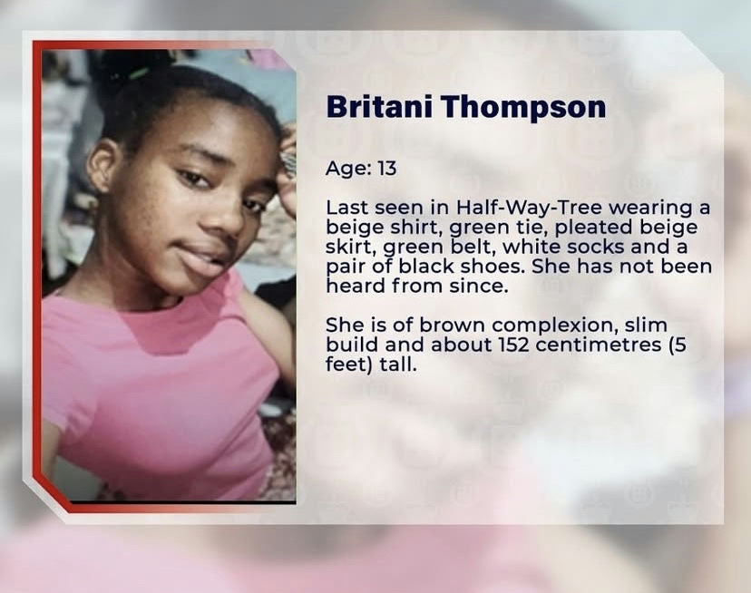 Britani Thompson - Missing Since from  St. Andrew| Jamaican True Stories