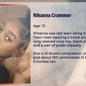 Rihanna Crammer- Missing Since August 05 2025from  Kingston| Jamaican True Stories